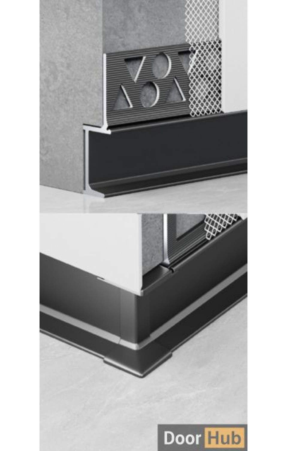 2cm Inset Flush Skirting Board for Developers in the UAE